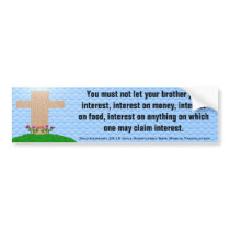 Deuteronomy 23:19 Scriptures New World Translation Bumper Sticker