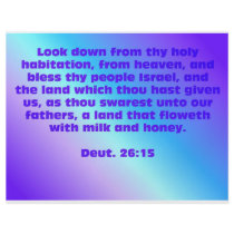 Deuteronomy 26:15 custom flyer