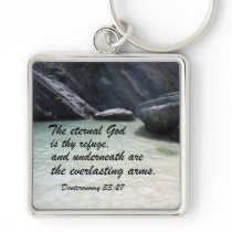 Deuteronomy 33:27 keychain