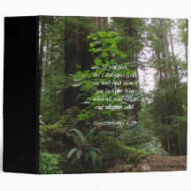 Deuteronomy 4:29 ~ Seek the Lord 3 Ring Binder