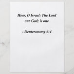 DEUTERONOMY 6:4 CUSTOM FLYER