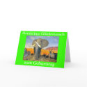 Deutsch Geburtstag-Karte cards