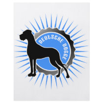 Deutsche Dogge stern blau Custom Flyer