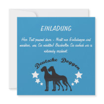 Deutsche Doggen Custom Invites