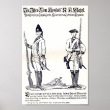 Deutscher Soldaten in 1749 Poster