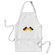 Deutschland & Baden-Württemburg Flaggen, gekreuzt Apron