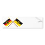 Deutschland & Baden-Württemburg Flaggen, gekreuzt Bumper Stickers