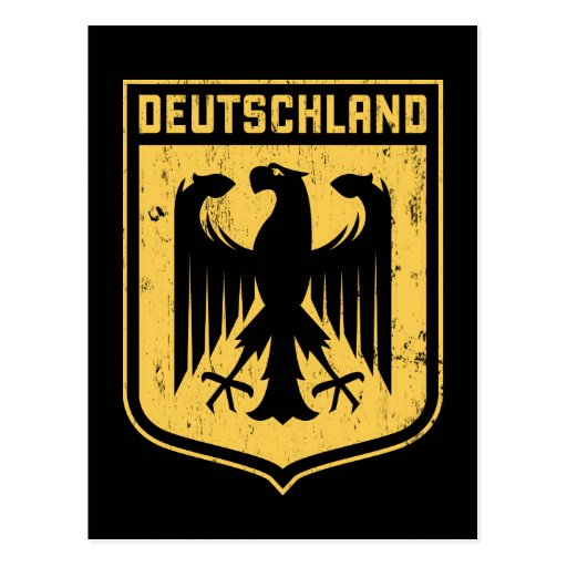 Deutschland Eagle German Coat Of Arms Postcard Zazzle