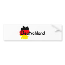 Deutschland flag colors! bumper sticker