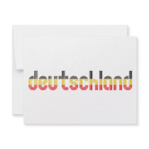 Deutschland flag colors! invitations