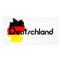 Deutschland flag colors! personalized photo card