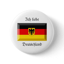 Deutschland Flag Gem Pinback Buttons