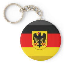 Deutschland Flag Gem Key Chain
