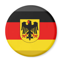 Deutschland Flag Gem Refrigerator Magnets