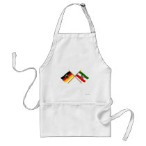 Deutschland & Nordrhein-Westfalen Flaggen gekreuzt aprons