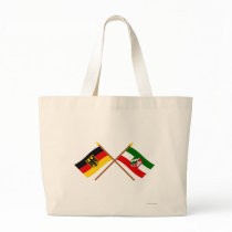 Deutschland & Nordrhein-Westfalen Flaggen gekreuzt bags