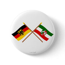 Deutschland & Nordrhein-Westfalen Flaggen gekreuzt buttons by Vexillophile Deutschland & Nordrhein-Westfalen Flaggen gekreuzt buttons