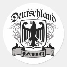 Deutschland Round Stickers