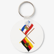 Deutschland & Schleswig-Holstein Flaggen, gekreuzt keychains