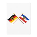 Deutschland &amp; Schleswig-Holstein Flaggen, gekreuzt Postcards