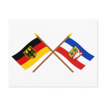 Deutschland & Schleswig-Holstein Flaggen, gekreuzt postcards by Vexillophile Deutschland & Schleswig-Holstein Flaggen, gekreuzt postcards