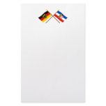 Deutschland &amp; Schleswig-Holstein Flaggen, gekreuzt Stationery Design