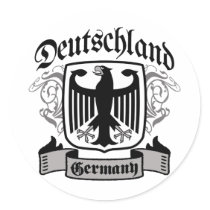 Deutschland Round Stickers