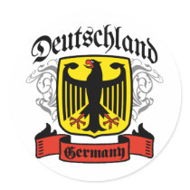 Deutschland Round Sticker