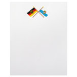 Deutschland und Bayern Flaggen, gekreuzt Letterhead