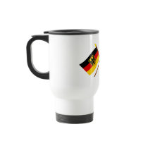 Deutschland und Bayern Flaggen, gekreuzt Coffee Mugs