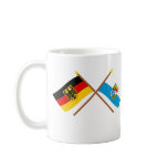Deutschland und Bayern Flaggen, gekreuzt Mugs