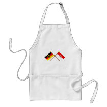 Deutschland und Brandenburg Flaggen, gekreuzt aprons