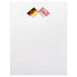 Deutschland und Bremen Flaggen, gekreuzt Letterhead Design