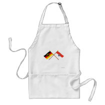 Deutschland und Hessen Flaggen, gekreuzt aprons
