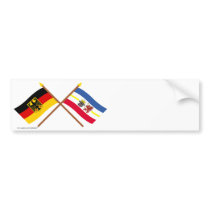 Deutschland und Mecklenburg-Vorpommern Flaggen bumper stickers