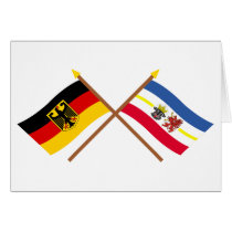 Deutschland und Mecklenburg-Vorpommern Flaggen cards
