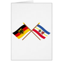 Deutschland und Mecklenburg-Vorpommern Flaggen cards