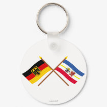 Deutschland und Mecklenburg-Vorpommern Flaggen keychains