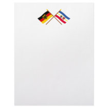 Deutschland und Mecklenburg-Vorpommern Flaggen letterhead