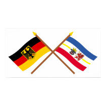 Deutschland und Mecklenburg-Vorpommern Flaggen posters