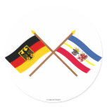Deutschland und Mecklenburg-Vorpommern Flaggen Stickers