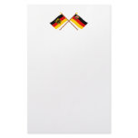 Deutschland und Rheinland-Pfalz Flaggen, gekreuzt Customized Stationery