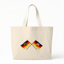 Deutschland und Saarland Flaggen, gekreuzt bags by Vexillophile Deutschland und Saarland Flaggen, gekreuzt bags