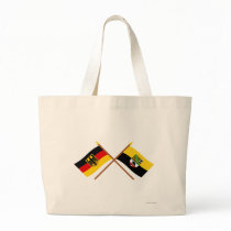 Deutschland und Sachsen-Anhalt Flaggen, gekreuzt bags by Vexillophile Deutschland und Sachsen-Anhalt Flaggen, gekreuzt bags