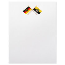 Deutschland und Sachsen-Anhalt Flaggen, gekreuzt letterhead by Vexillophile Deutschland und Sachsen-Anhalt Flaggen, gekreuzt letterhead