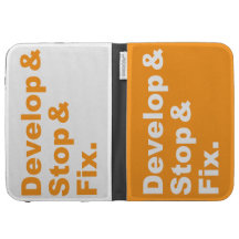 Develop & Stop & Fix Kindle Case (inverse colors)