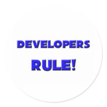 Developers Rule! stickers by professions Developers Rule! stickers
