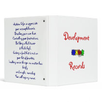 Development Records Vinyl Binder