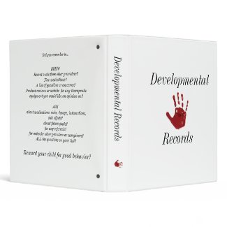Developmental Records Binder binder