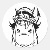 devil666 round sticker